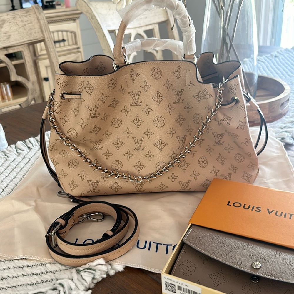 Louis Vuitton Mahima Bella Tote with Monogram and Chain Detail